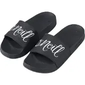 O'Neill ONEILL WT SCRIPT SLIDES - Sandales de bain pour femmes, couleur noire, taille 37