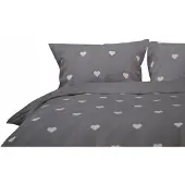 Smukee Ensemble de literie Satiné Microfibre Double Face 220x200cm