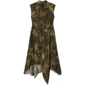 AllSaints Robe 'Persia' marron / cappuccino / olive