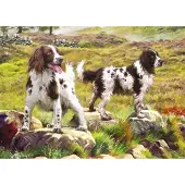 Sonstige Verlage Puzzle de 1 000 pièces « Spaniels on the Moor »