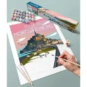 La Loutre Puzzle Peinture par Numéros - Mont Saint Michel