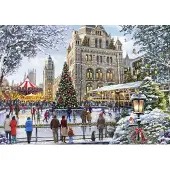Bluebird Puzzle Jigsaw Skating Outside Natural History Museum - 2000 Teile