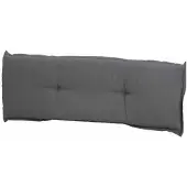 Madison Panama gris, coussin pour banc 140 cm 50% coton / 45% polyester