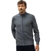 State of Art Cardigan Zippé Gris