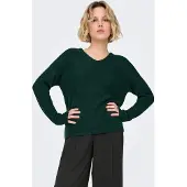 ONLY Pull-over 'ONLCAMILLA' vert foncé