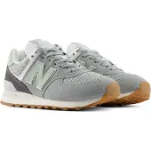 New Balance Baskets basses '574' gris foncé / vert pastel / vert clair / blanc