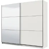 Dmora Soncino - Grande armoire, 217x210h cm blanc mat, penderie