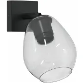 vidaXL Spot de plafond noir 13 x 13 x 26 cm verre et métal