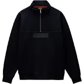 Napapijri Box Logo Half Zip Sweatshirt Noir S Homme