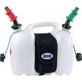 Hünersdorff Bidons doubles Profi nature avec sacoche de selle / 1 tube de sortie / système de remplissage carburant + huile, 6+3L - 804962