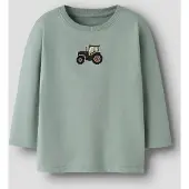 Name it T-Shirt 'NMMLANCE' beige / vert pastel / noir