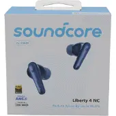 Soundcore Écouteurs sans fil Anker Liberty 4 NC, ANC 2.0, Son Hi-Res, LDAC, Bluetooth 5.3, Bleu