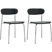 House Doctor Ensemble de 2 chaises Pova vert foncé