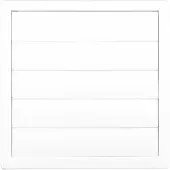 EDM Lüftungsgitter 87735 Weiss Ø 10 cm 17 x 17 cm