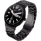 GARETT Montre connectée pour homme Quantum Glow, noire