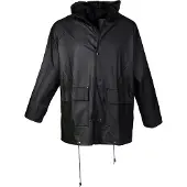 Asatex Veste de pluie PU taille S noir (S)