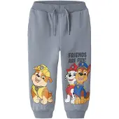 Name it Pantalon 'NMMARGUS PAW' bleu fumé / jaune / rouge foncé / blanc