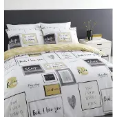 Famanu Housse de lit simple beige, facile d'entretien