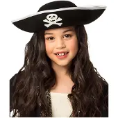 Boland Chapeau Tricorne Noir Capitaine Enfant