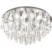 Eglo Calaonda Plafonnier en cristal Chrome 7x 33W