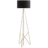 Eglo Lampadaire Camporale cuivre rouge avec abat-jour noir