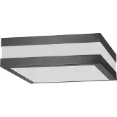 Rabalux Stuttgart Plafonnier extérieur 2x E27 anthracite rectangulaire 285mm