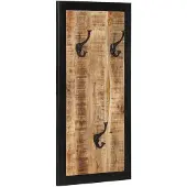 vidaXL Porte-manteau 40x2x80 cm bois de manguier massif brut
