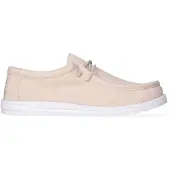 HEY DUDE Wally Slub Canvas Boat Shoes Beige EU 41 Homme