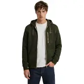 Superdry Homme Sweat Zippé à Capuche Storm Fleece Coupe Décontractée Green Taille: L