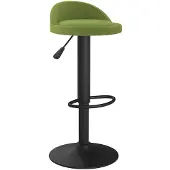 vidaXL Tabouret de bar vert clair velours