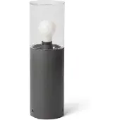 Faro Lampe de socle gris foncé avec verre transparent H400 KILA 71746