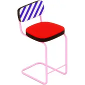 Seletti Table Supersquare bleue à manger