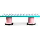 Seletti Banc à rayures bleues Superbench