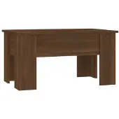 vidaXL Table basse marron imitation chêne 79x49x41 cm Bois composite