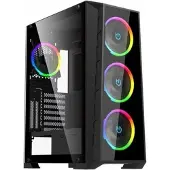 Hiditec Mh12 Boîtier tour PC Noir Noir One Size