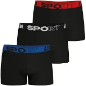 Athena Boxers ECO SPORT Pack de 3 hommes - Noir - EU L