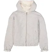 Garcia Veste de survêtement gris clair / blanc cassé