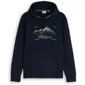 Tom Tailor Sweat-shirt bleu nuit / gris / rouge / blanc