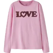 Name it T-Shirt 'NKFNTRINE' rose / rouge foncé