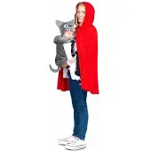 MOM Copperucita And Lobito Woman Costume Rouge M Enfants