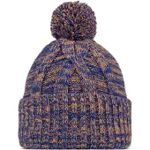 Buff Knitted & Fleece Beanie Marron,Bleu Enfants