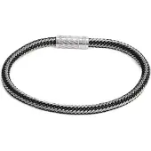 GUESS Bracelet 'LO STUDIO' noir / argent