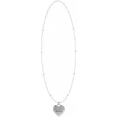 GUESS Jubn02232jwrht U Falling In Love Necklace Argenté Femme