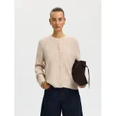 Selected Lulu New Cardigan Beige L Femme