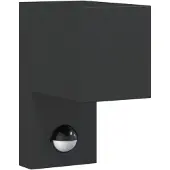 vidaXL Applique murale d'extérieur avec capteurs noir