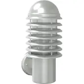vidaXL Applique murale extérieure argentée acier inoxydable