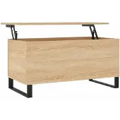 vidaXL Table basse en chêne Sonoma 90x44,5x45 cm Bois composite