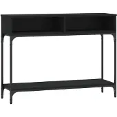 vidaXL Table console noir 100x30,5x75 cm bois d'ingénierie