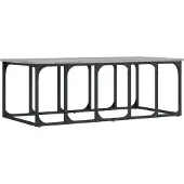 vidaXL Table basse Gris Sonoma 100x50x35,5 cm Bois composite