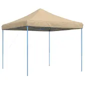vidaXL Tente de réception pliable Pop-Up Beige 292x292x315 cm